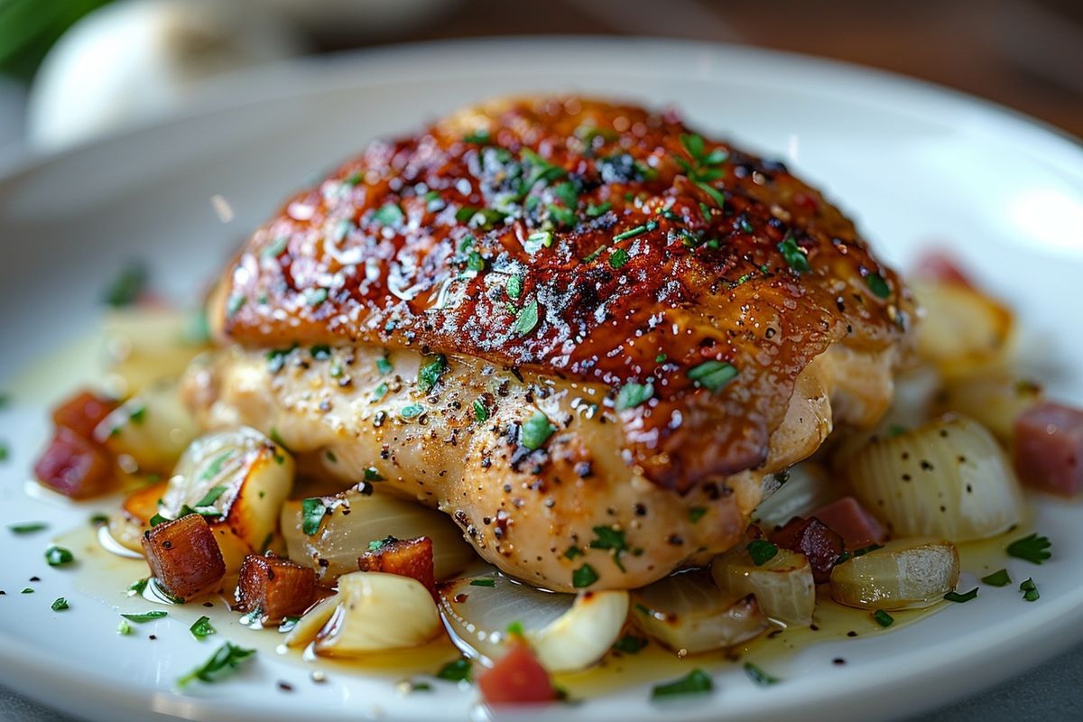 Une recette de cuisses de poulet pour saluer l'arrivée du Beaujolais Nouveau