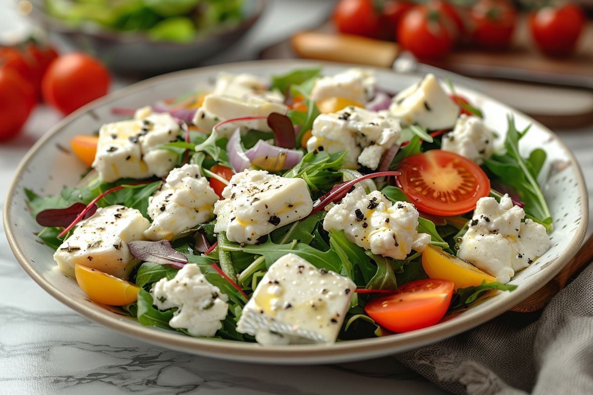 Une salade de chèvre chaud idéale pour un repas léger et pas cher